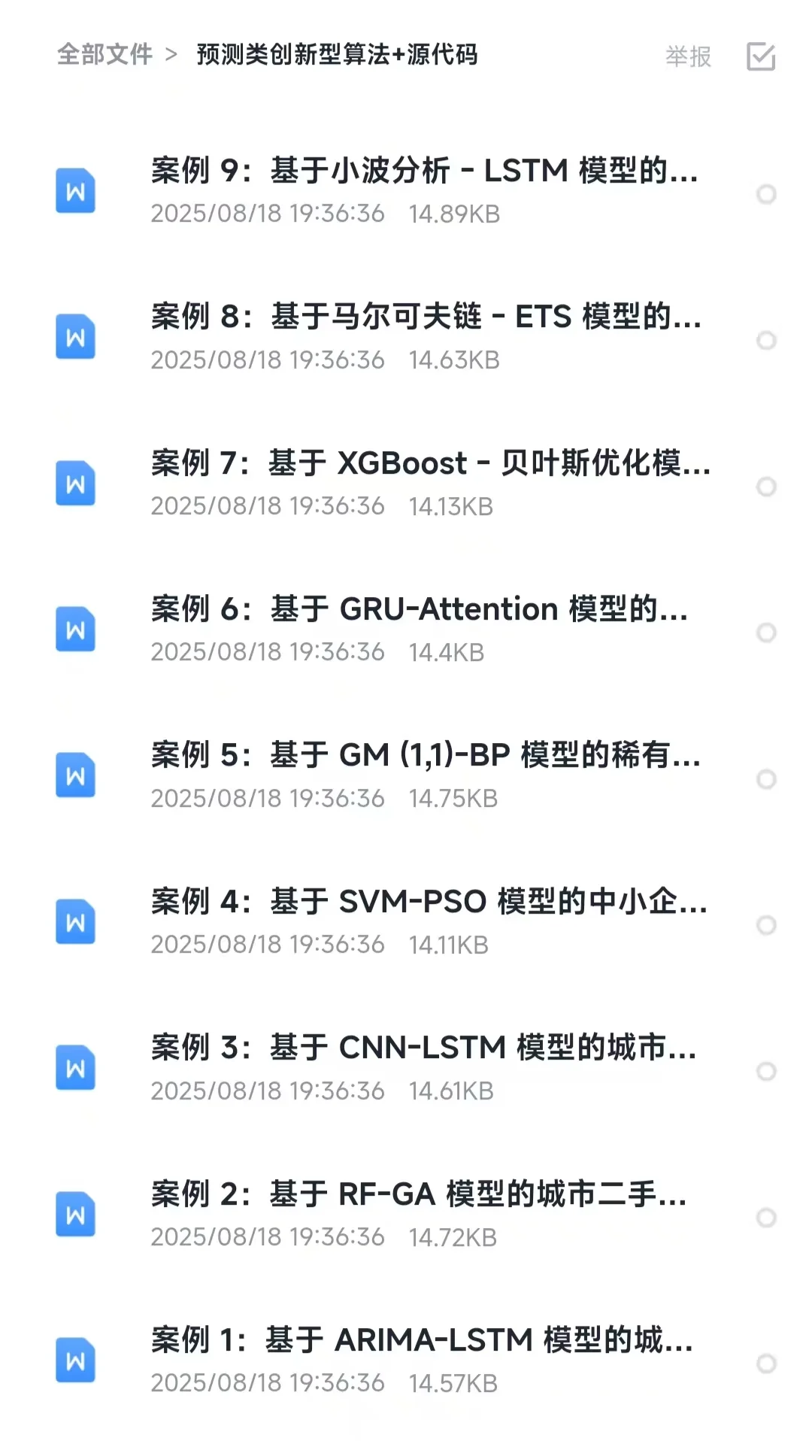 国奖必备！预测类创新算法+源代码