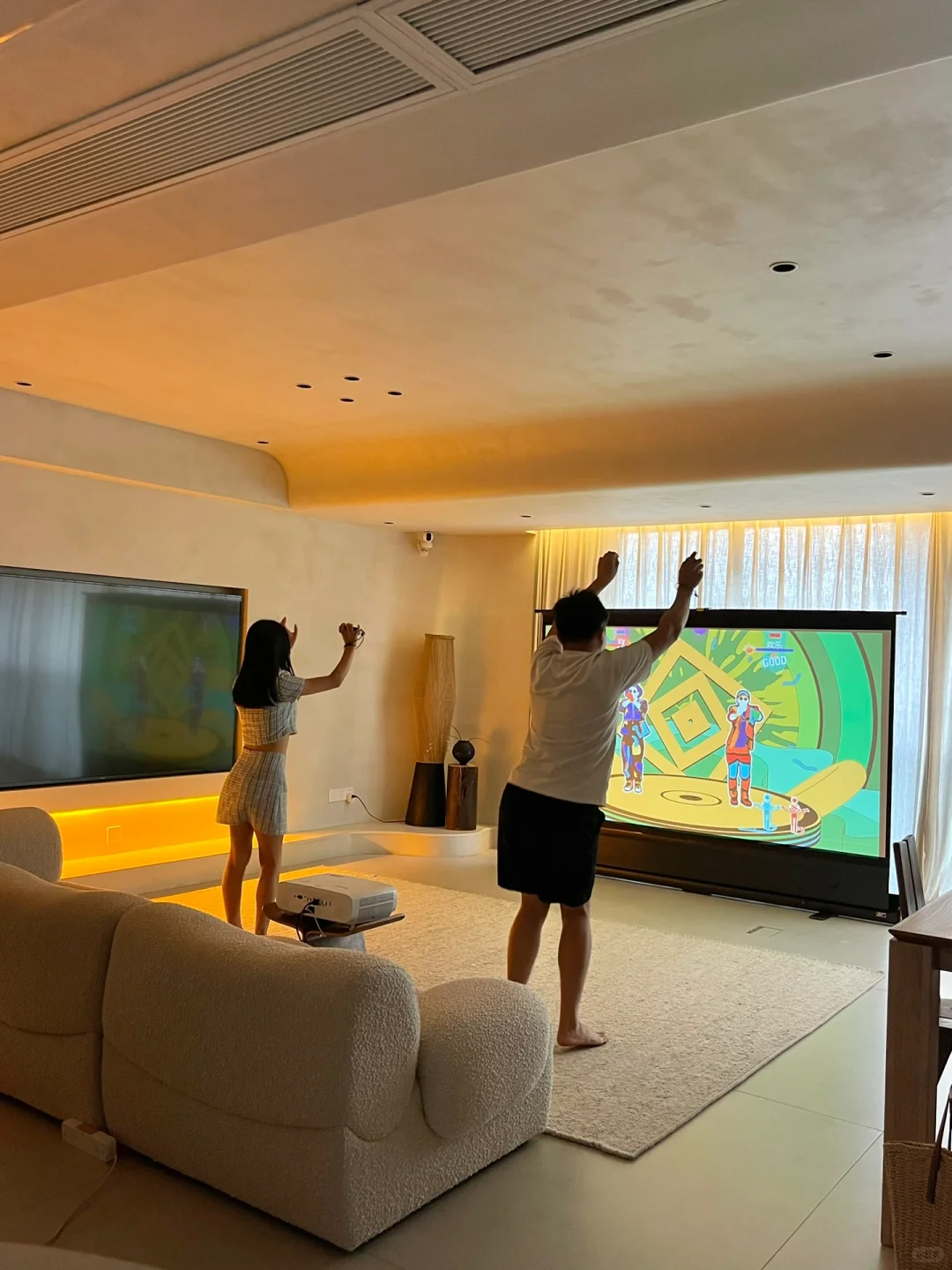 大屏幕和舞力全开简直就是绝配Live🎉