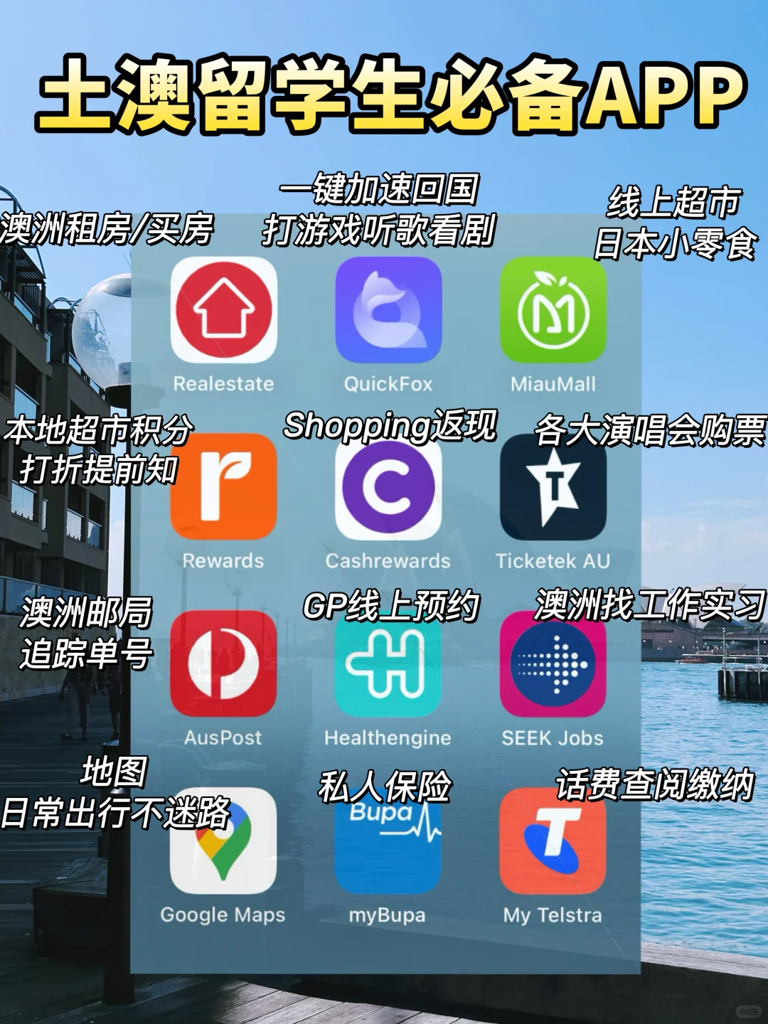澳洲开学季🎒｜留学生必备实用APP✅