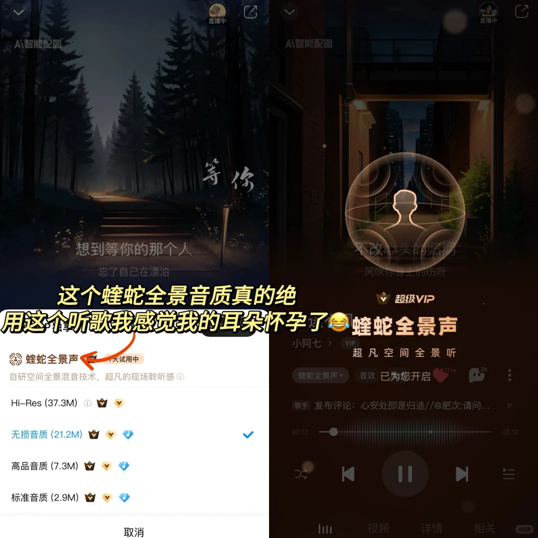 感觉发现了新大陆‼️这样听歌真的超级爽～