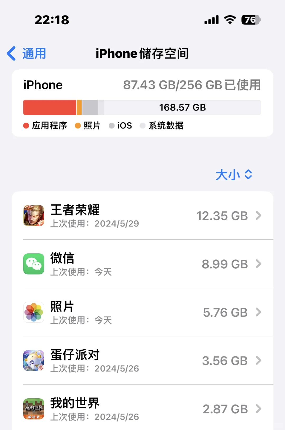 想知道大家的128G都下载了什么?