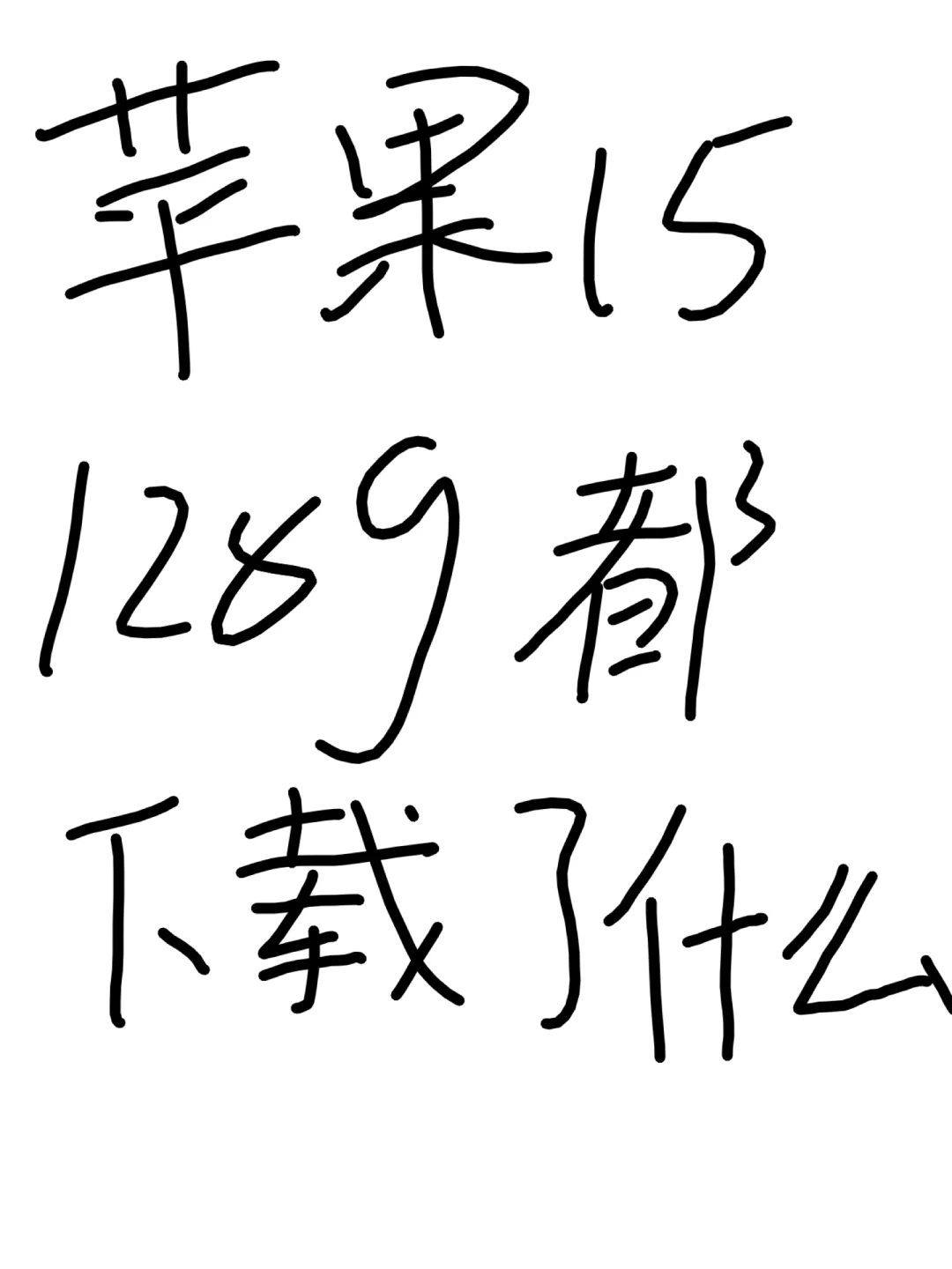 想知道大家的128G都下载了什么?