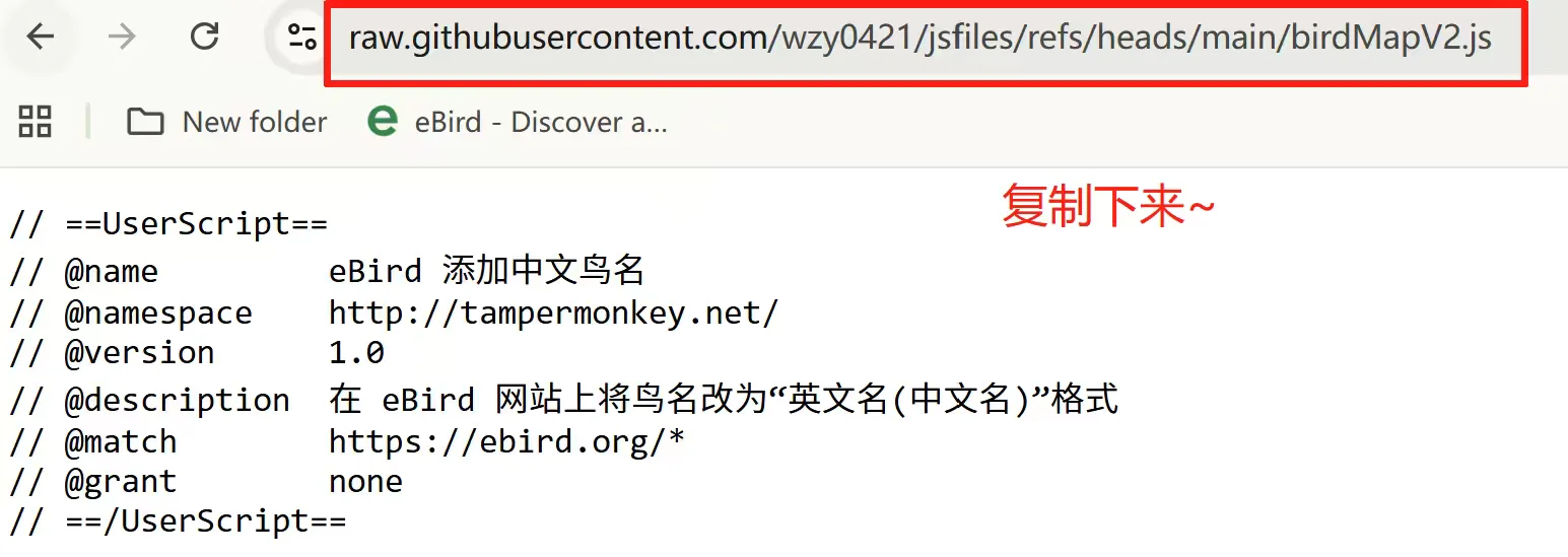🧑‍🏫｜eBird中英文鸟名对照插件使用教程