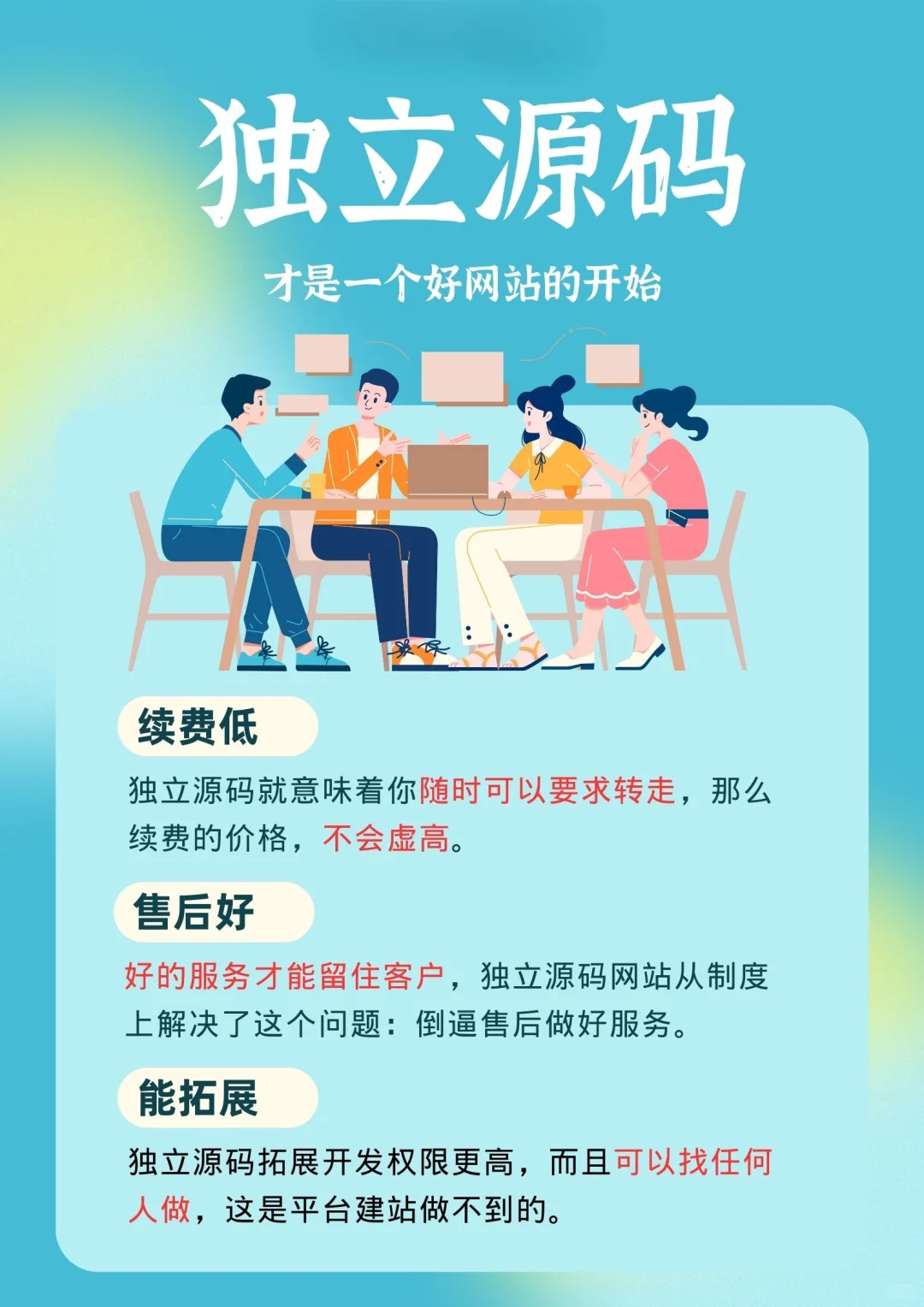 独立源码才是一个好网站的开始