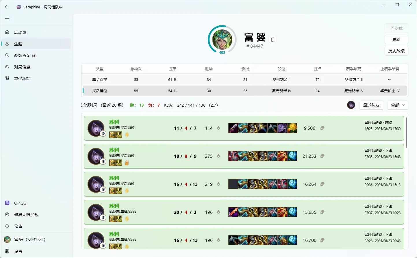 LOL隐藏战绩查询软件se