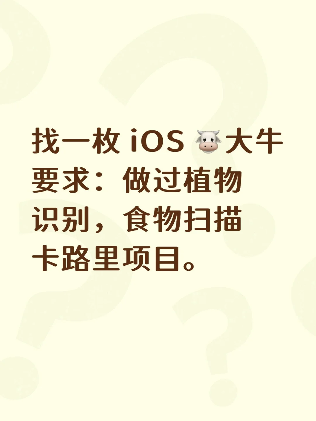 iOS 项目找开发