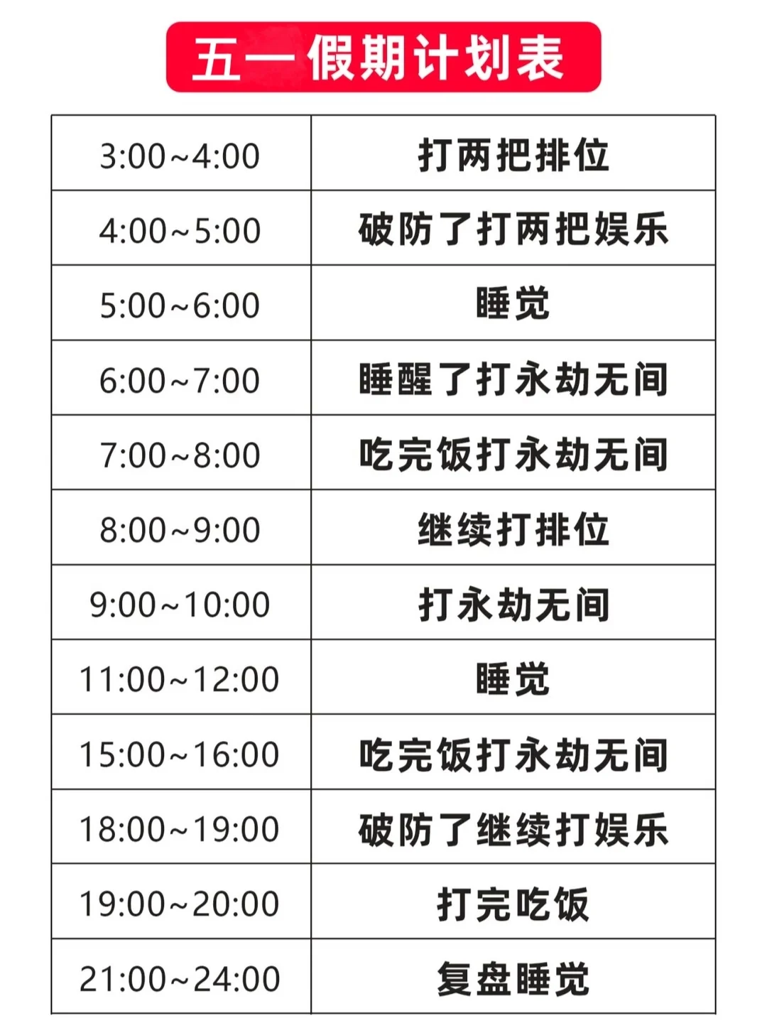 五一计划已出~主线任务：打劫！