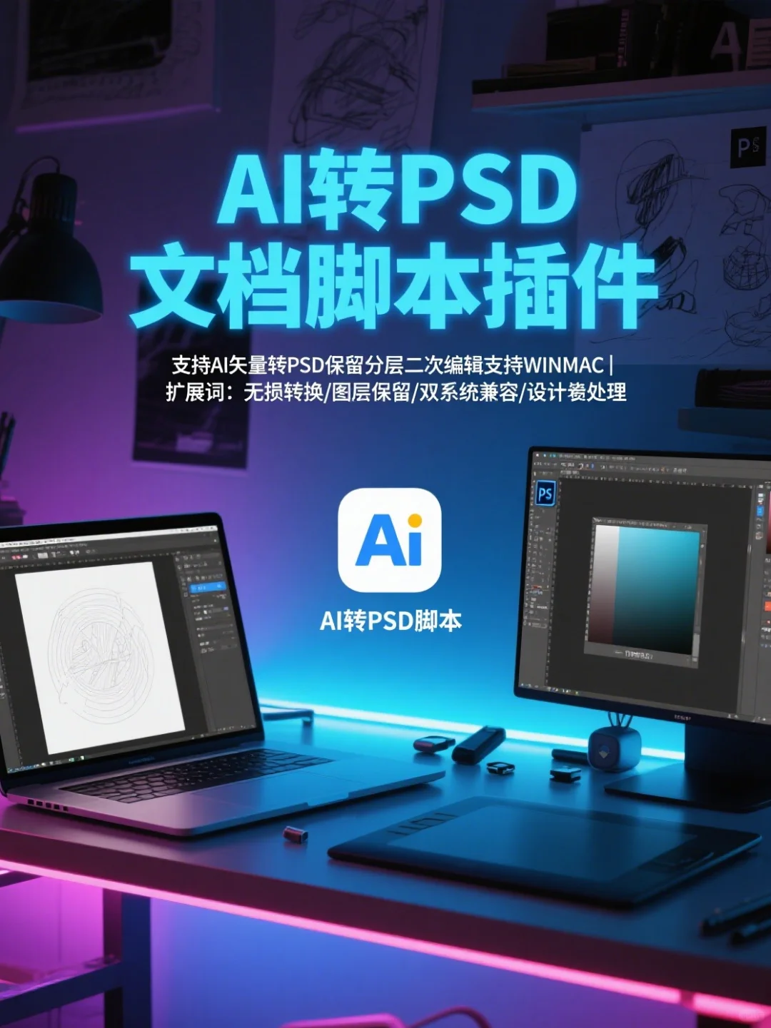 🌟设计师必备！AI 转 PSD 插件解锁设计