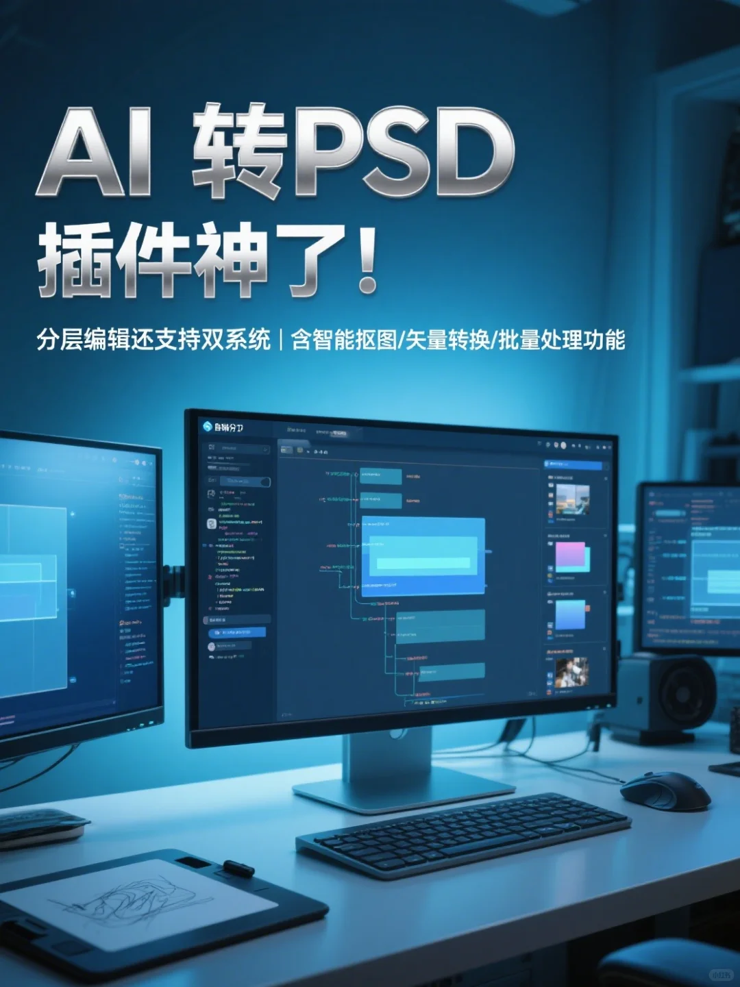 ✨设计神器别错过！AI 转 PSD 插件超实用