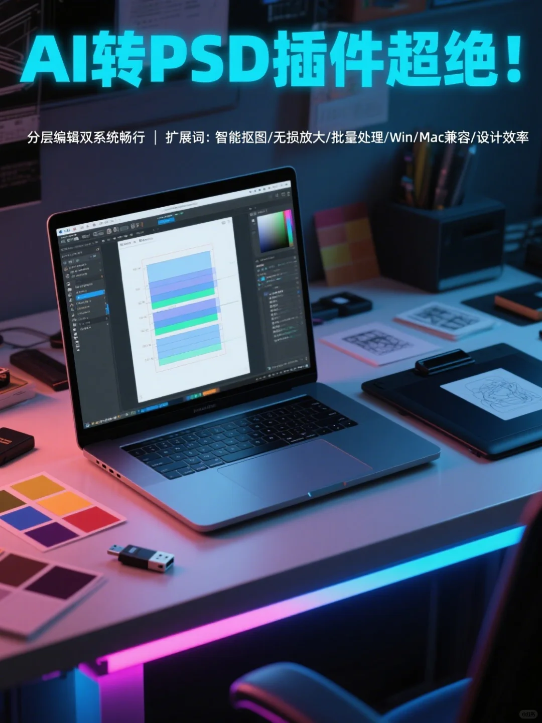 ✨设计师必备！AI 转 PSD 神器插件来袭