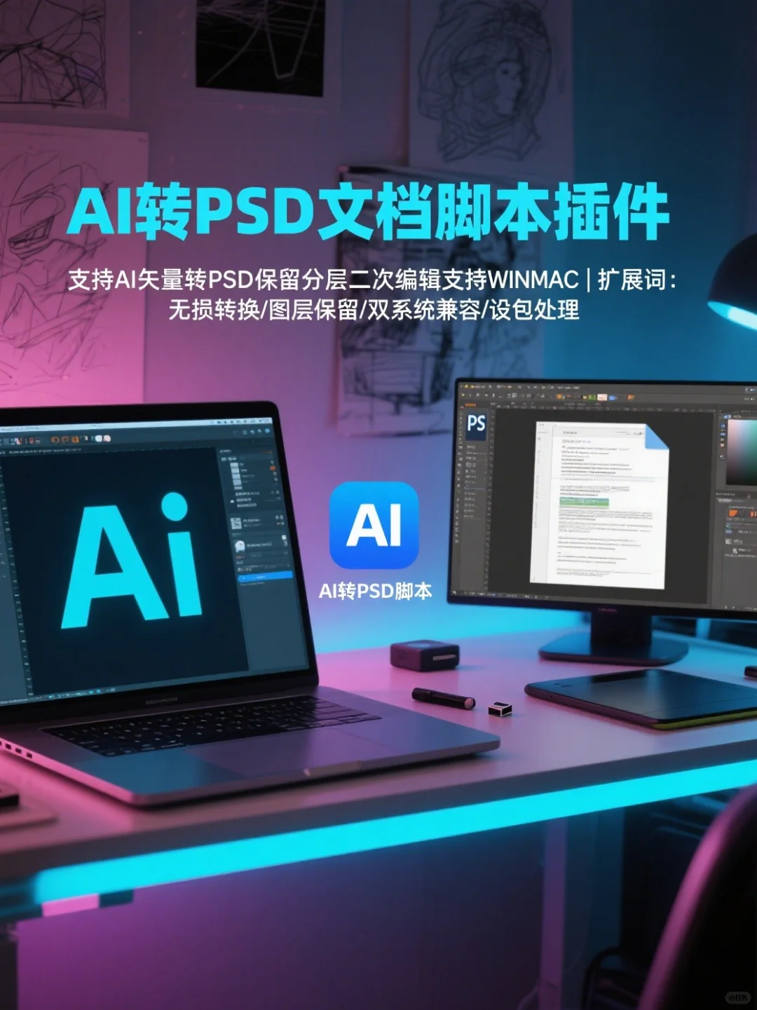 🎨设计神器来袭！AI 转 PSD 插件