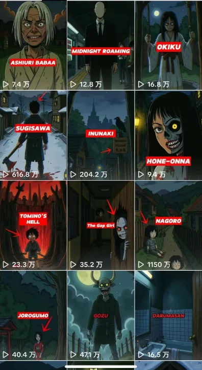 TK中视频主打猎奇，这种悬疑风流量猛！