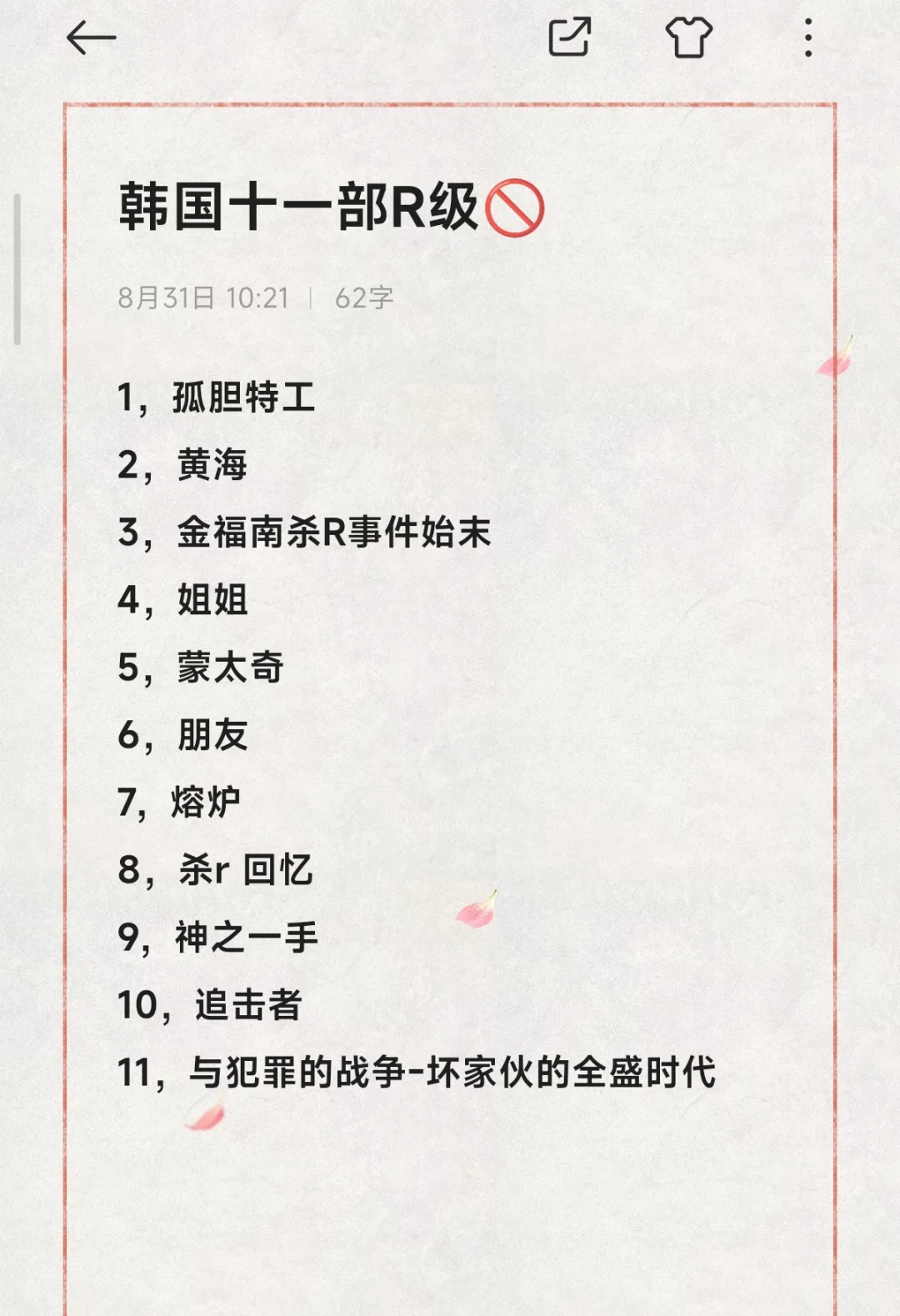 剧荒福音来了，有颜值有尺度的韩国电影！