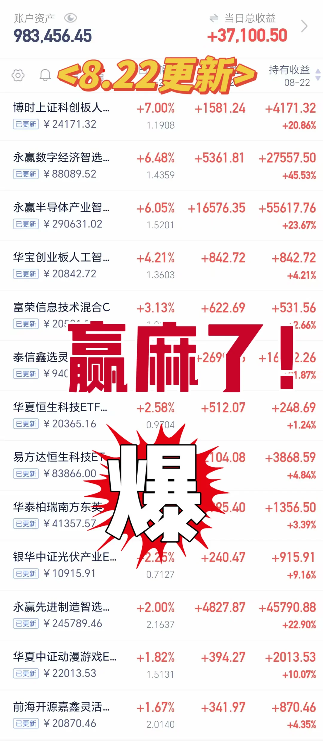 8.22更新:赢麻了!拿捏半导体芯片主线