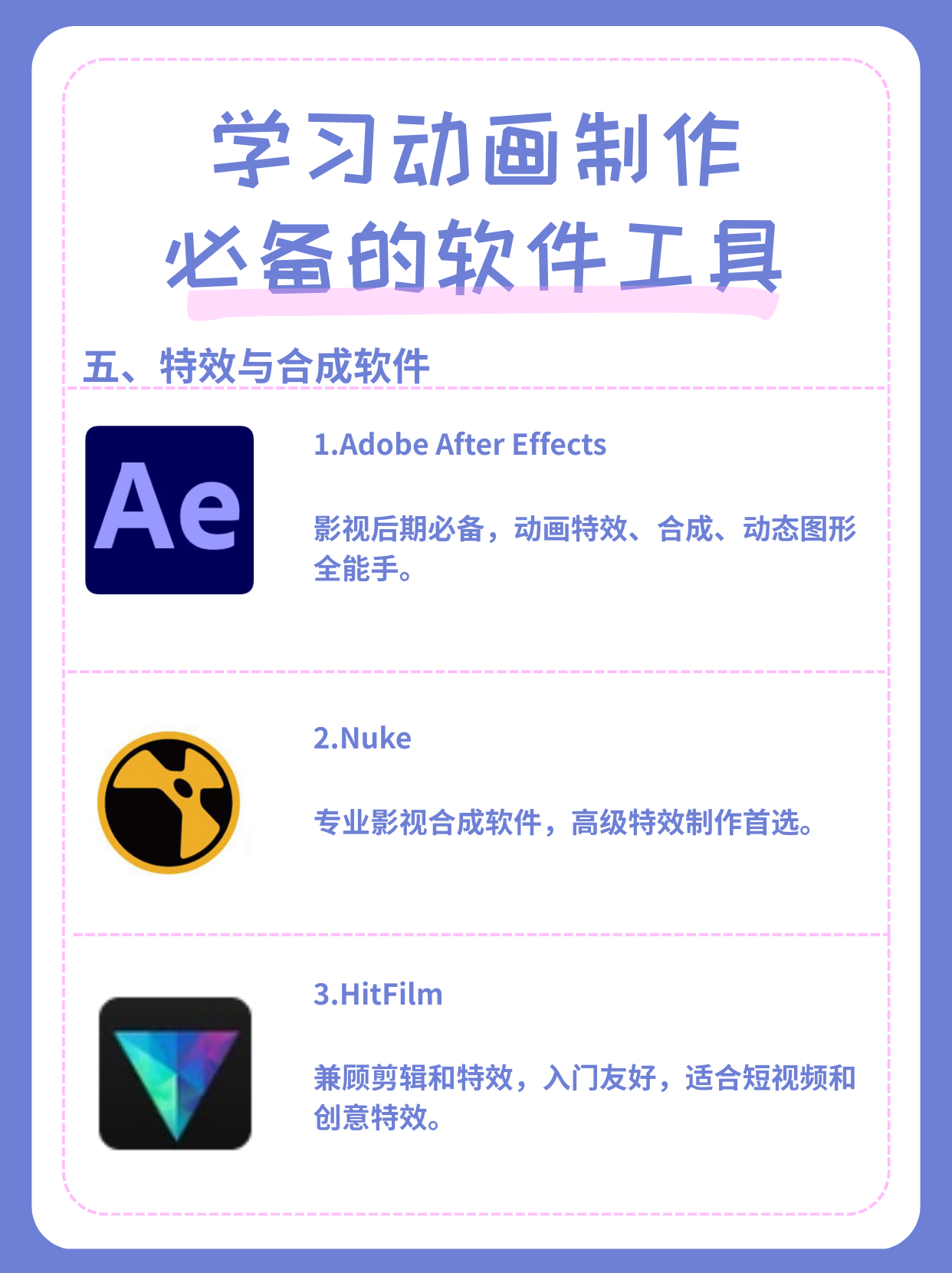 学习动画制作必备软件工具清单汇总❗️❗️