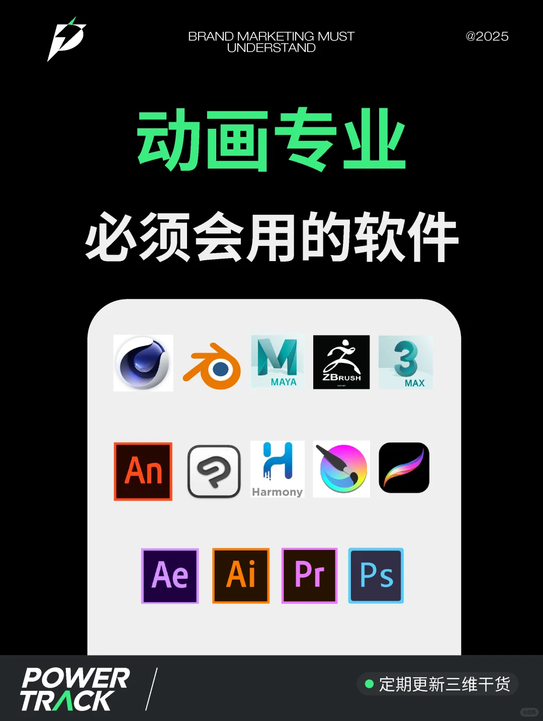 动画专业学生必须会用的软件！涵盖二维三维