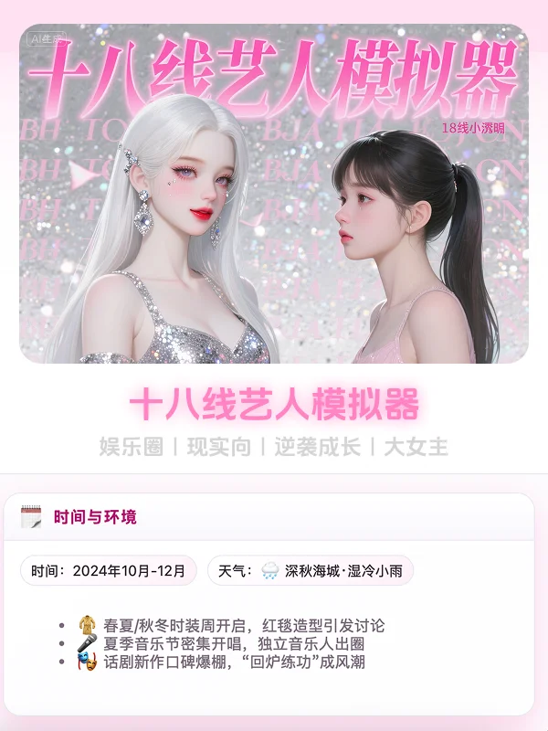 十八线艺人模拟器 👑 娱乐圈女王逆袭