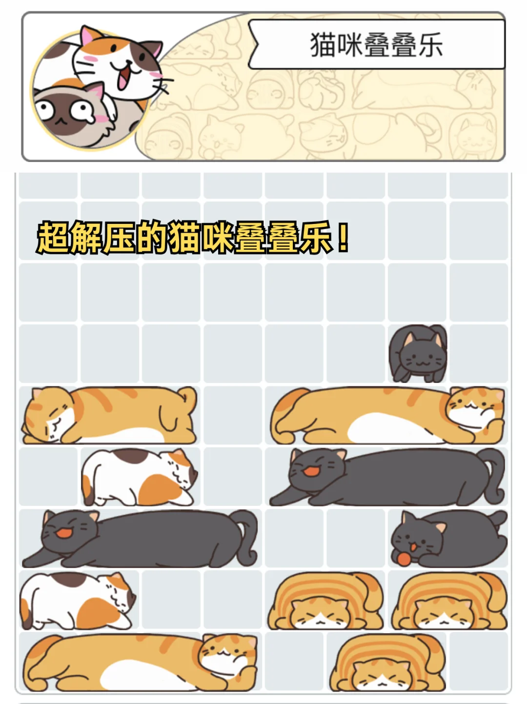 一玩就爱上！满屏猫猫超治愈