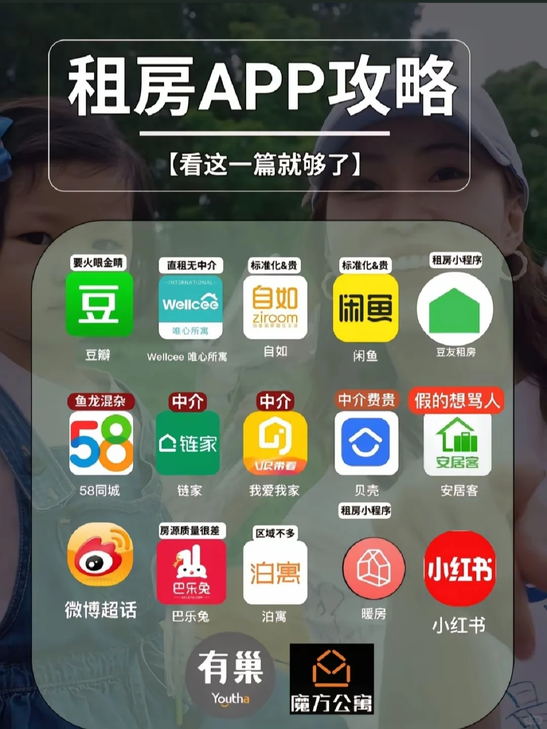 吐血为你整理17个租房app靠谱性