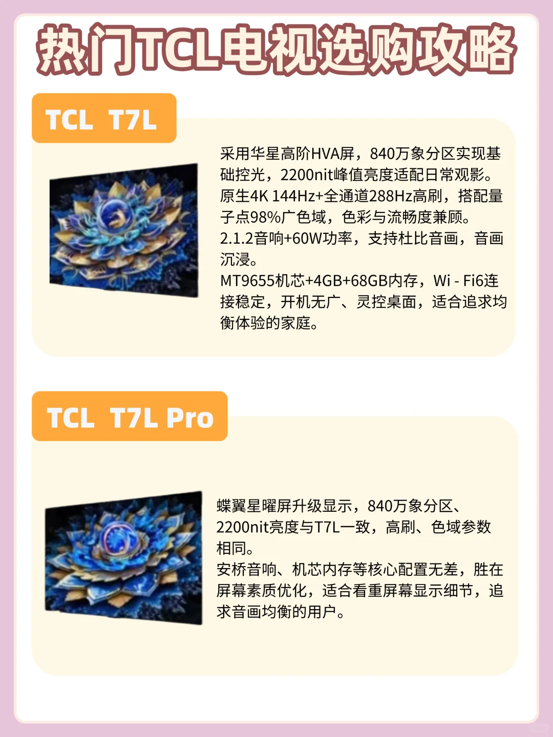 纠结买哪款TCL电视？这份选购攻略收好✨