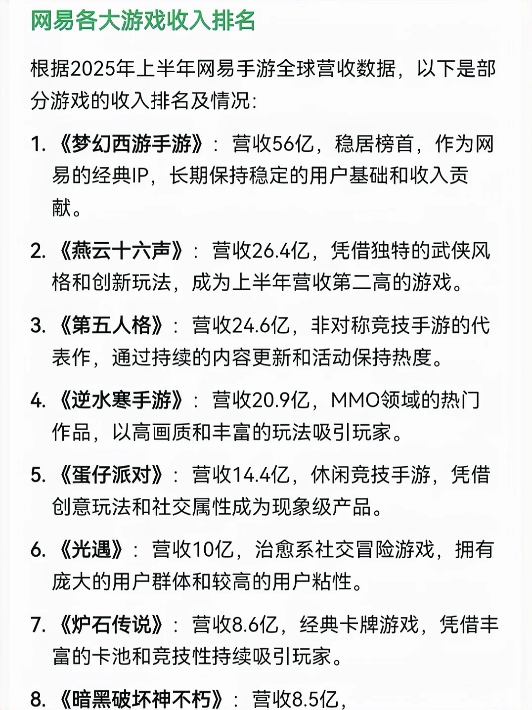网易最挣钱的游戏，太吓人一个游戏支撑着