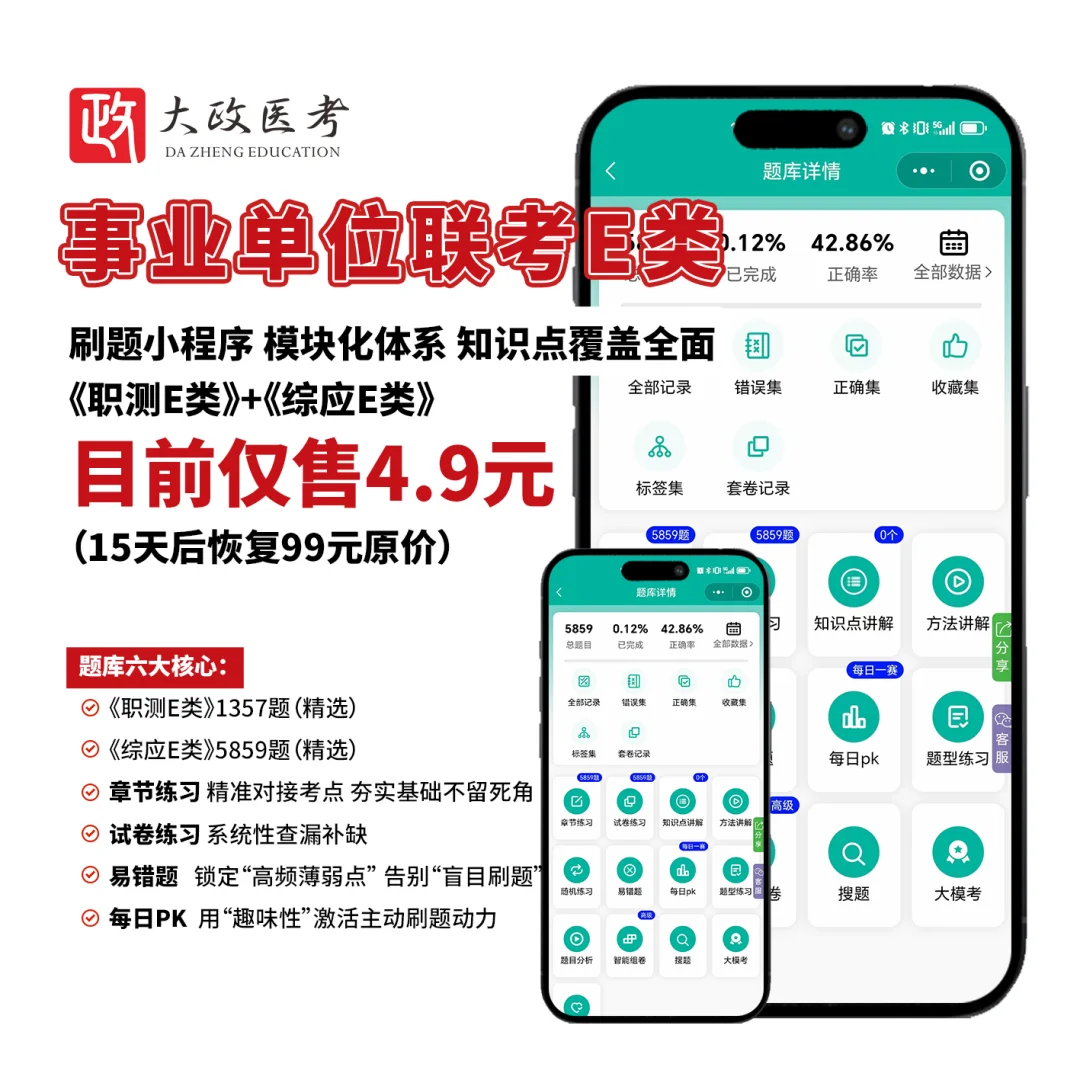 事业单位E类备考刷题，做这款软件即可！