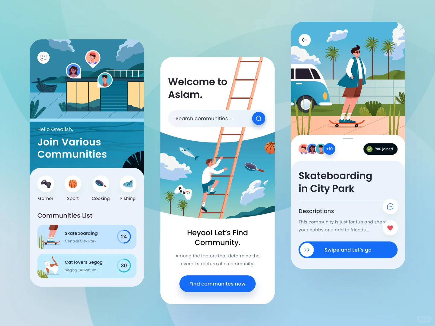 🌈优秀插画风UI设计案例分享