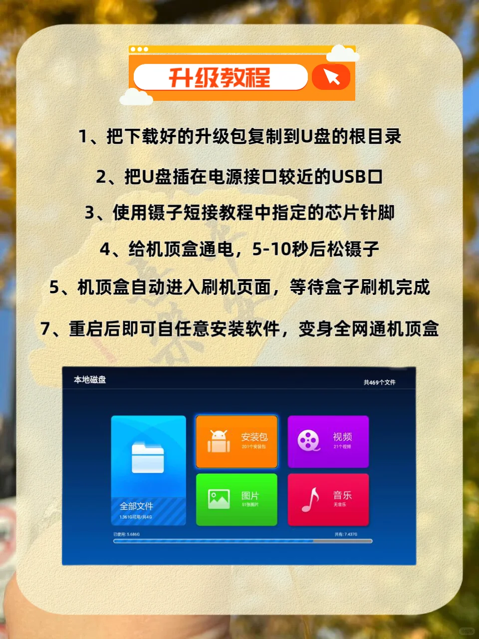 废旧机顶盒秒变全网通