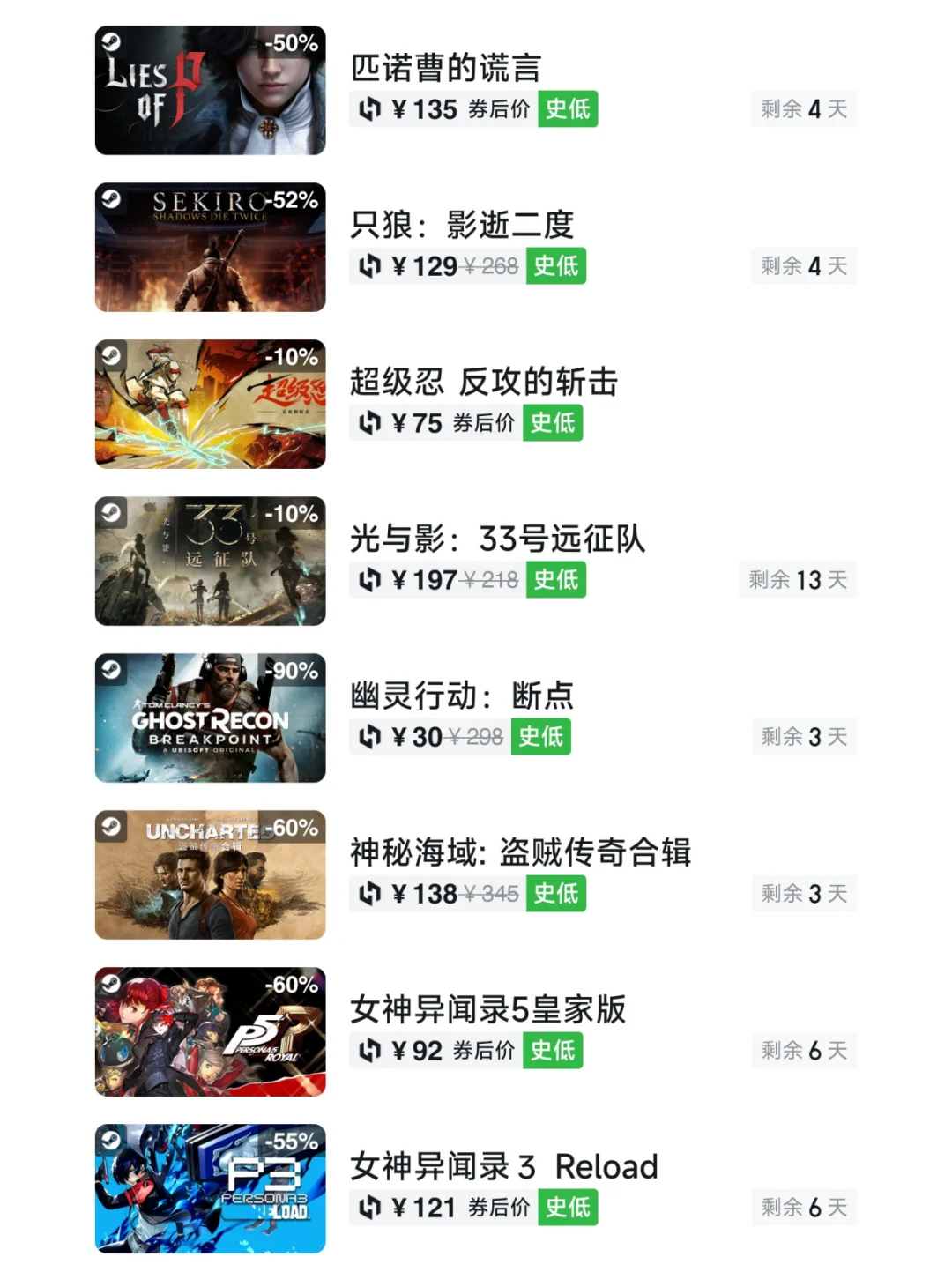 抓紧开机！8月29日Steam游戏史低汇总
