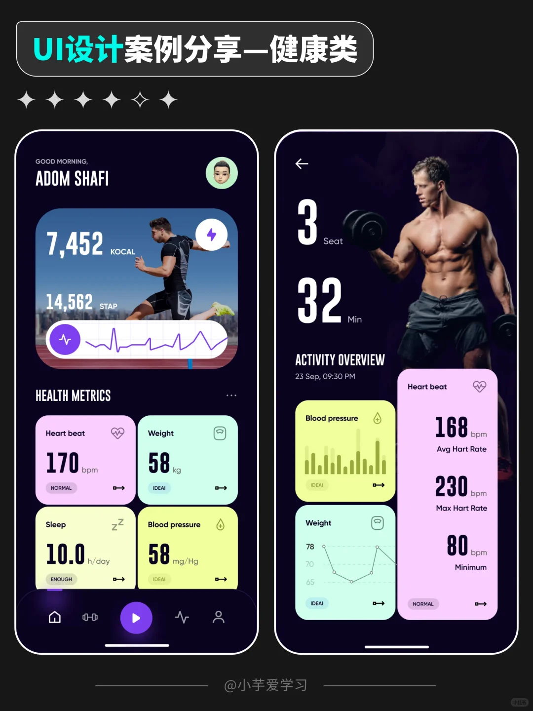 UI 视觉|提高审美|运动健康类Ⅳ