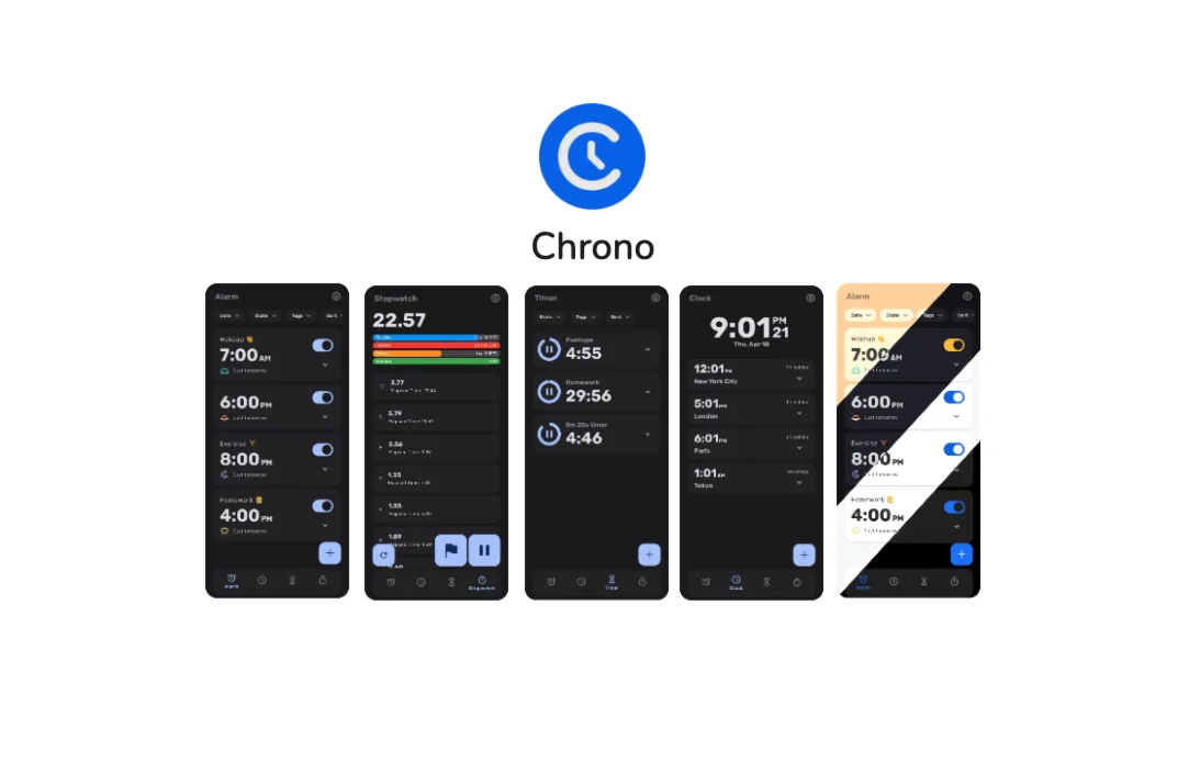 800+Star, 开源的高颜值极简时钟宝藏APP
