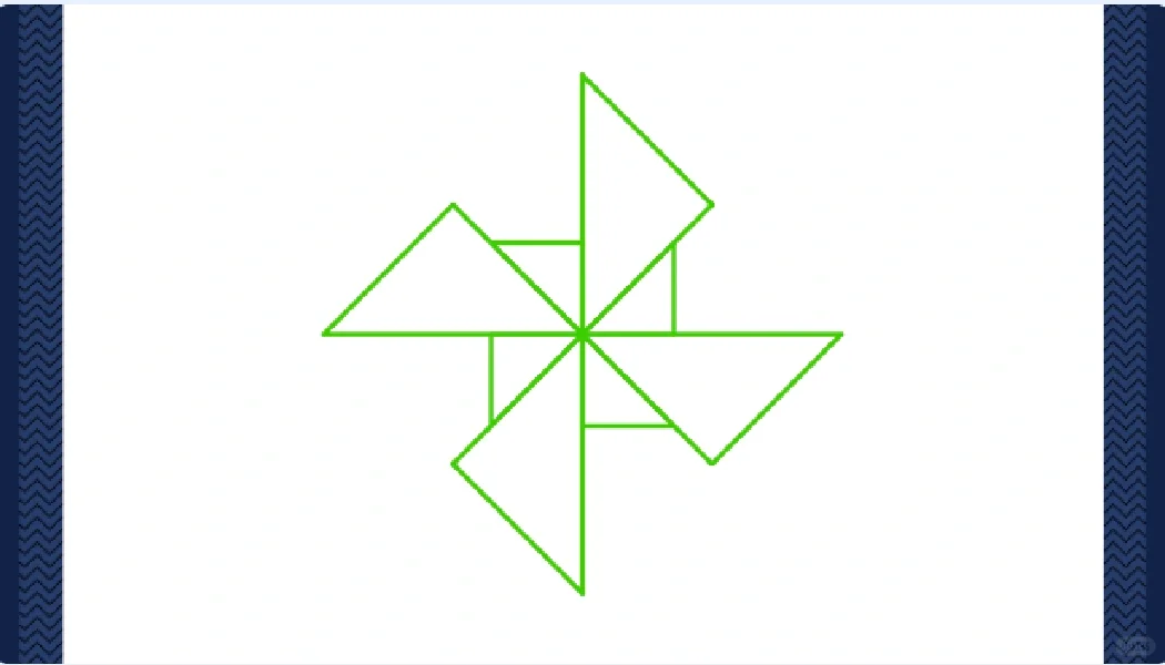 源码编辑器｜用画笔绘制风车｜kitten4.0