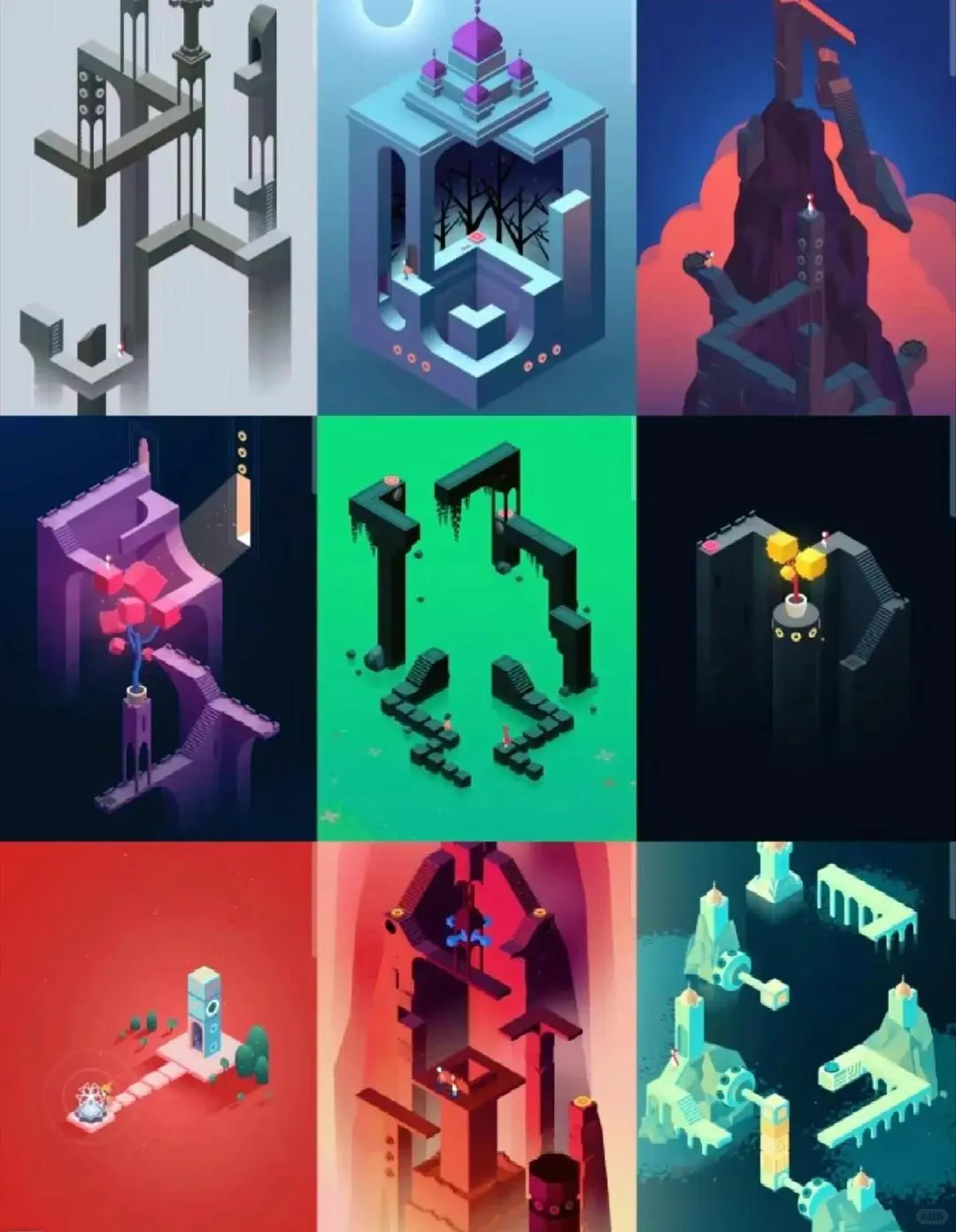 纪念碑谷123可以下载啦✨全部地图可玩✨！