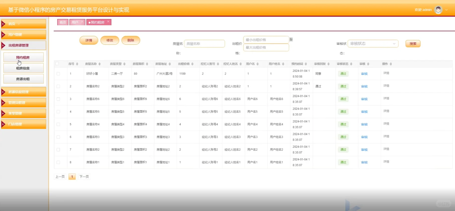 JAVA-基于uni-app的房产交易租赁系统源码