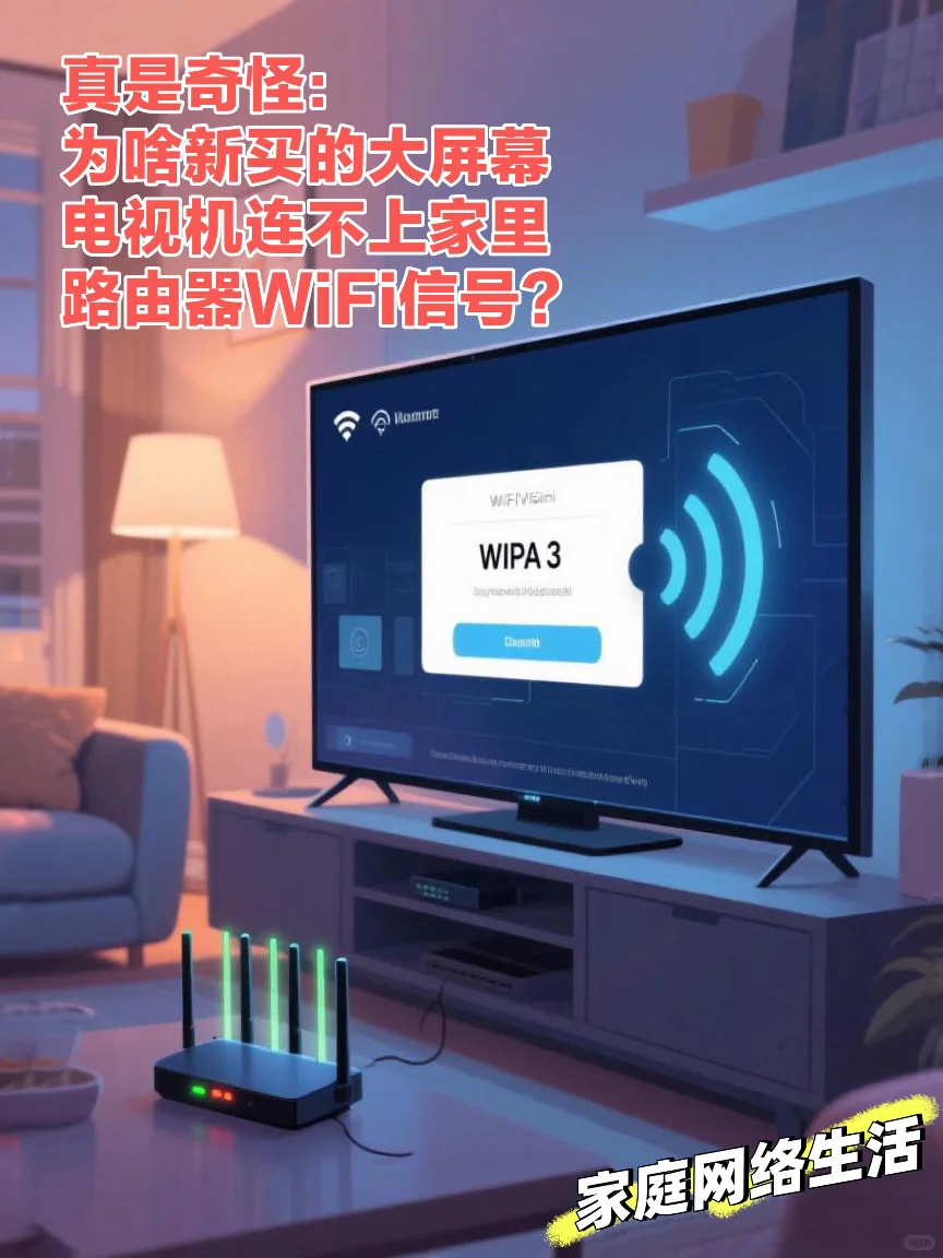新买的电视机为啥连不上家里的Wi-Fi信号？🌱
