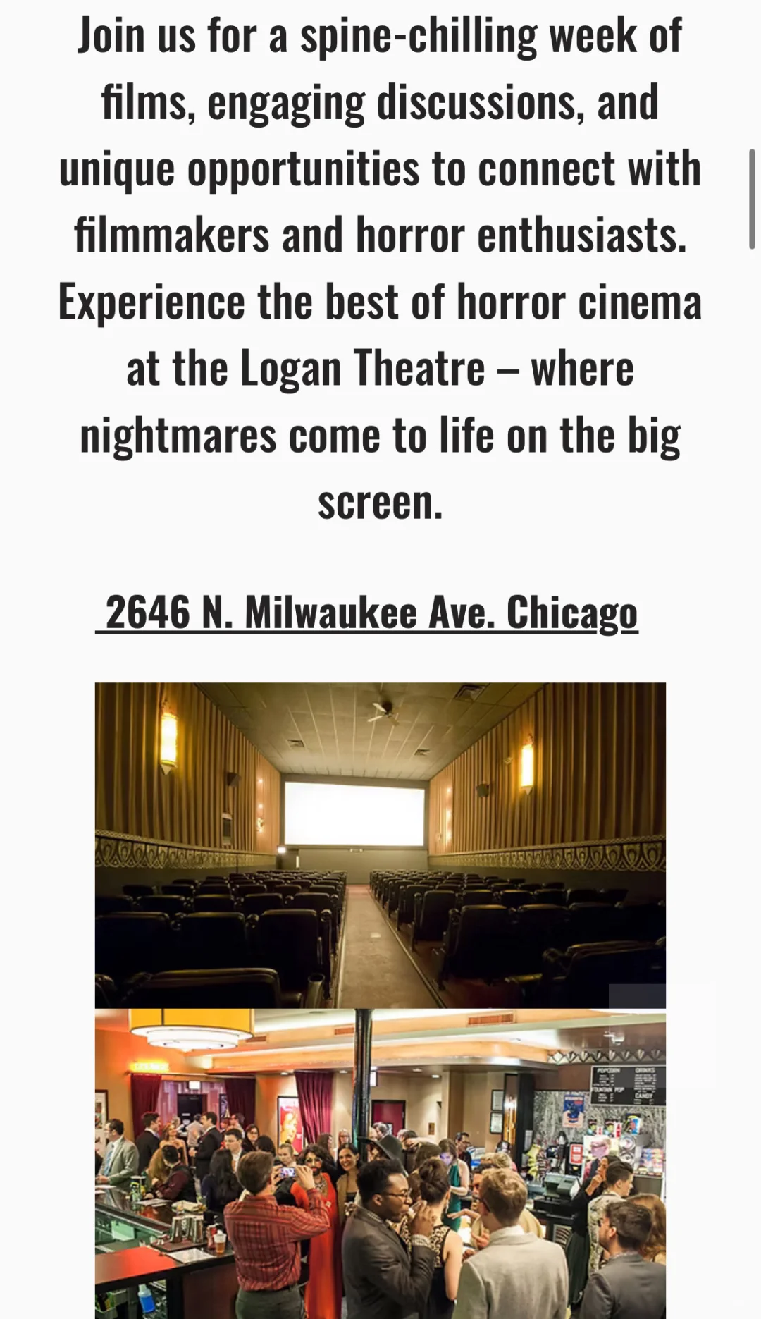 芝加哥9.26恐怖电影节 在Logan Square