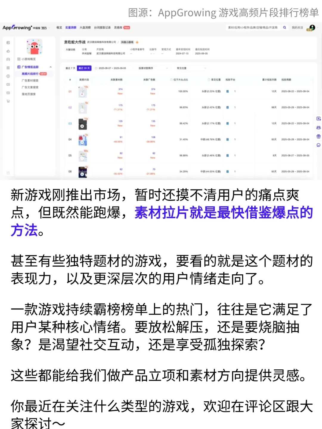 摸清规则，素材跑爆就跟玩一样