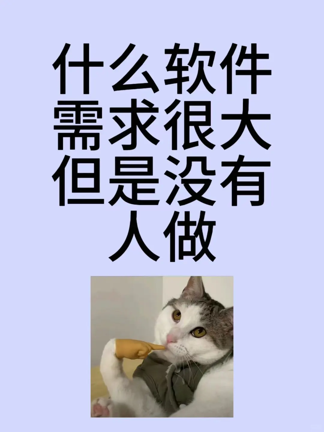 什么软件需求很大却没人做？