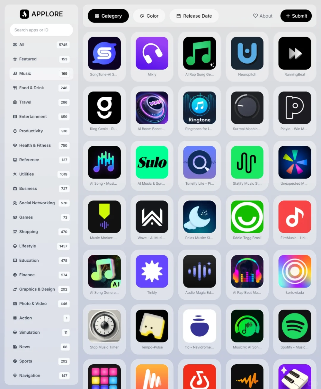 📱APPLORE：探索应用图标设计灵感的网站