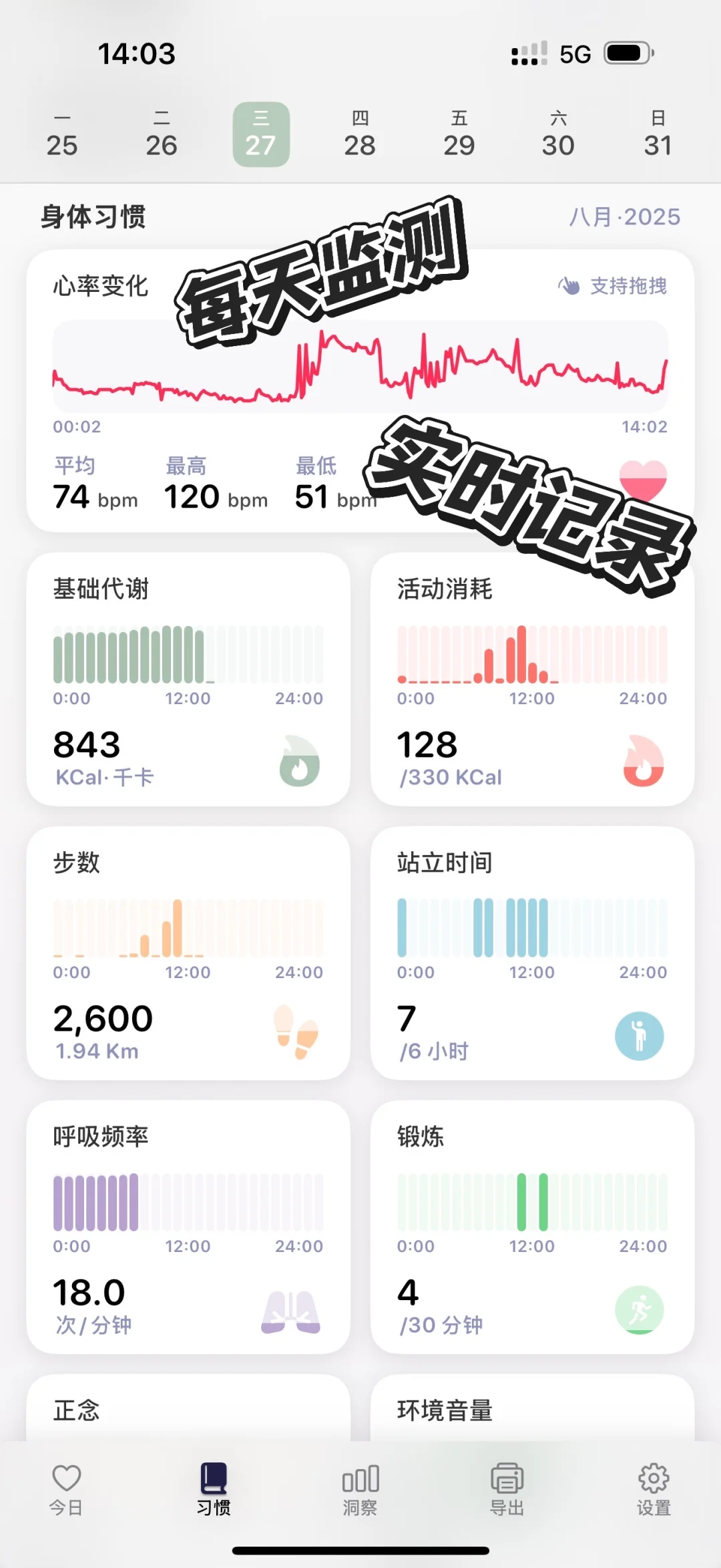 原来Apple watch可以检测到具体的⼼情