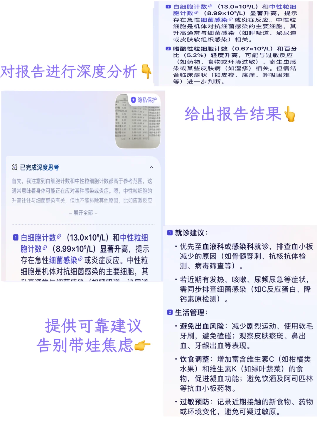 再也不用排血常规解读排到崩溃，这APP帮大忙