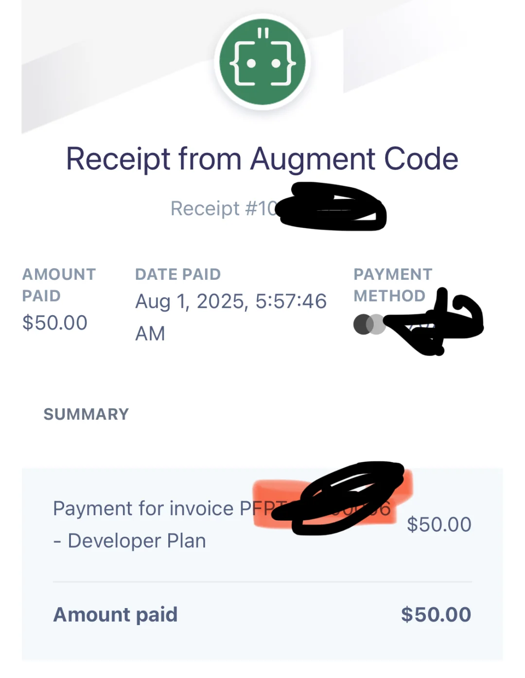 给Augment Code 付费了