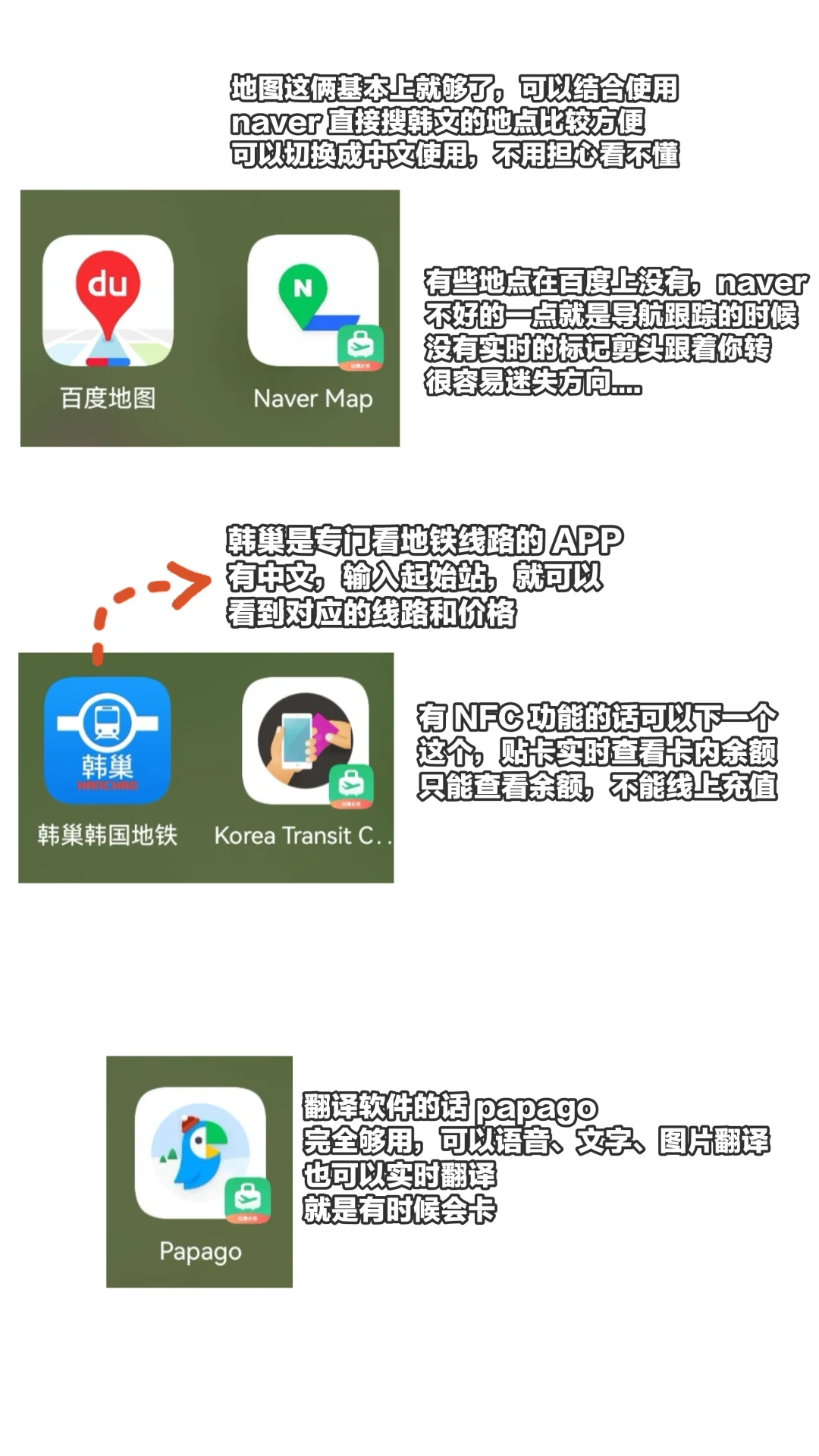 超详细华为用户来韩国🇰🇷必备 app🔍