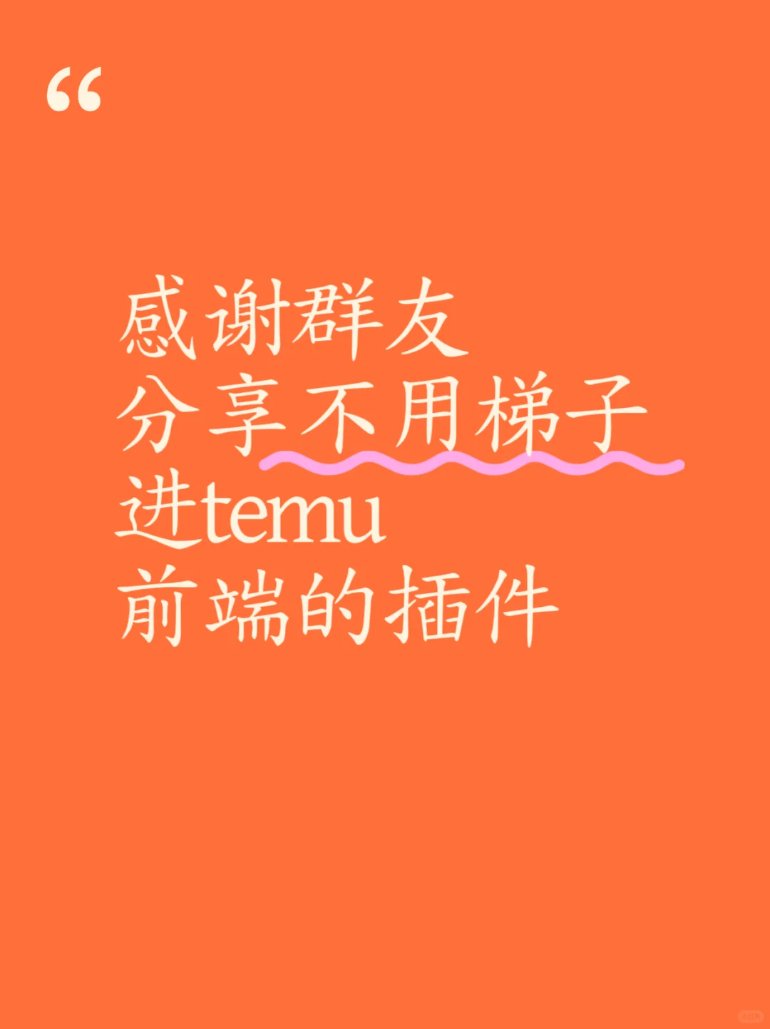 不用梯子进temu前端的插件