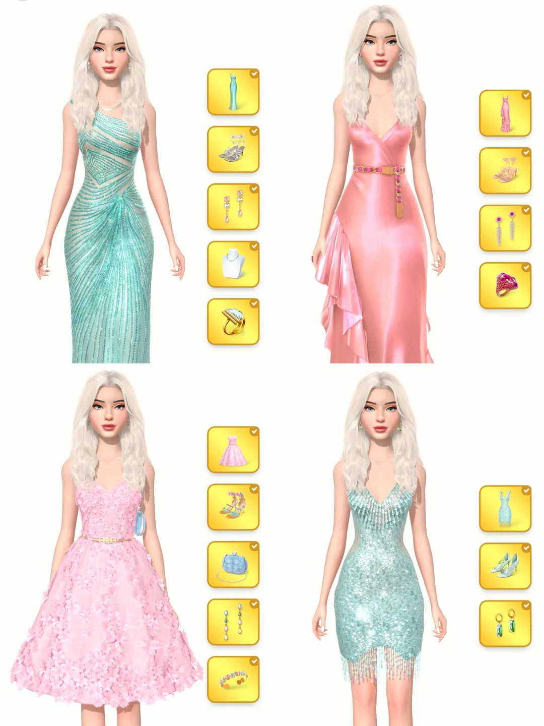 3D时尚换装游戏🎀衣服建模材质超丝滑