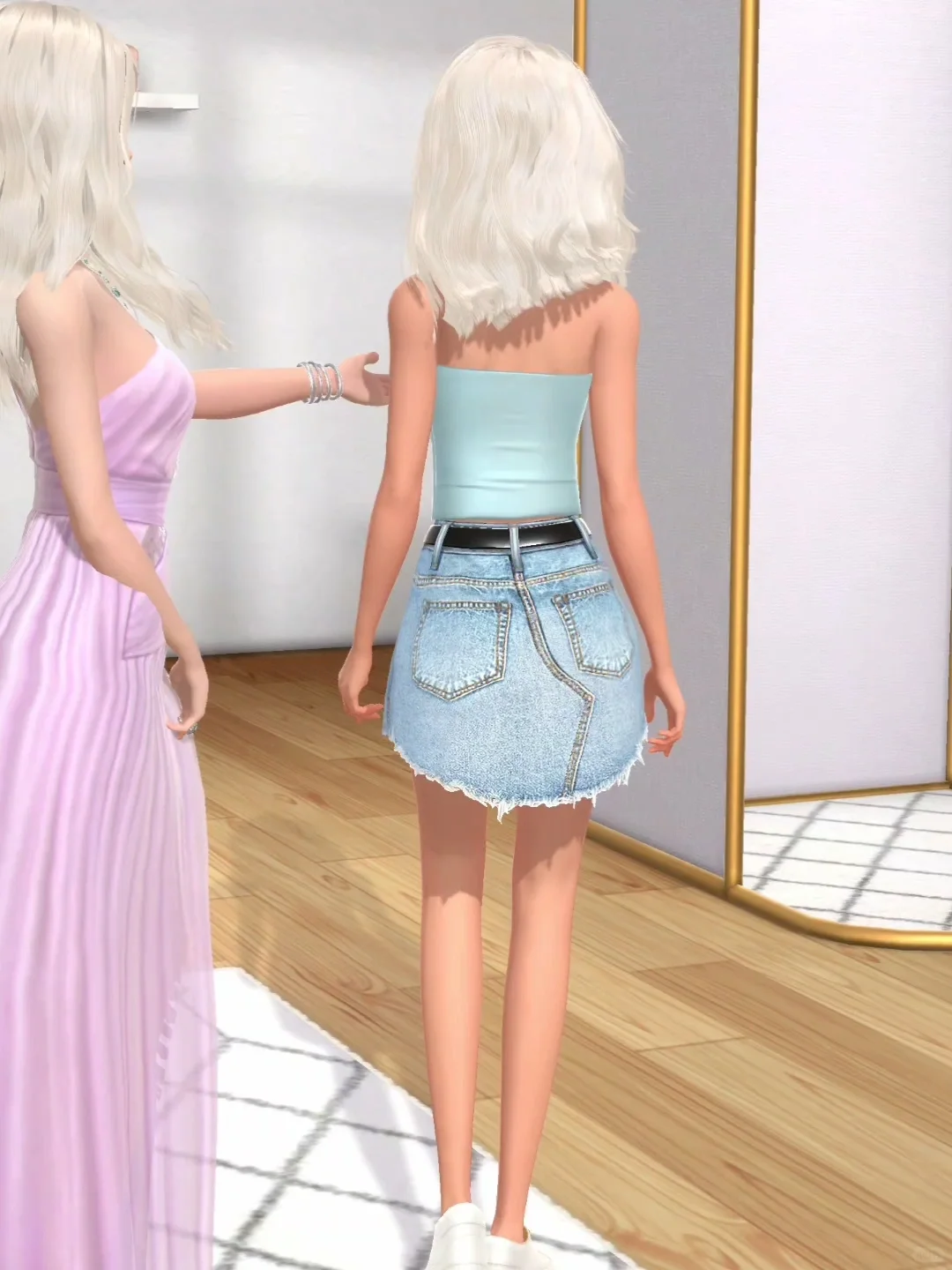 3D时尚换装游戏🎀衣服建模材质超丝滑