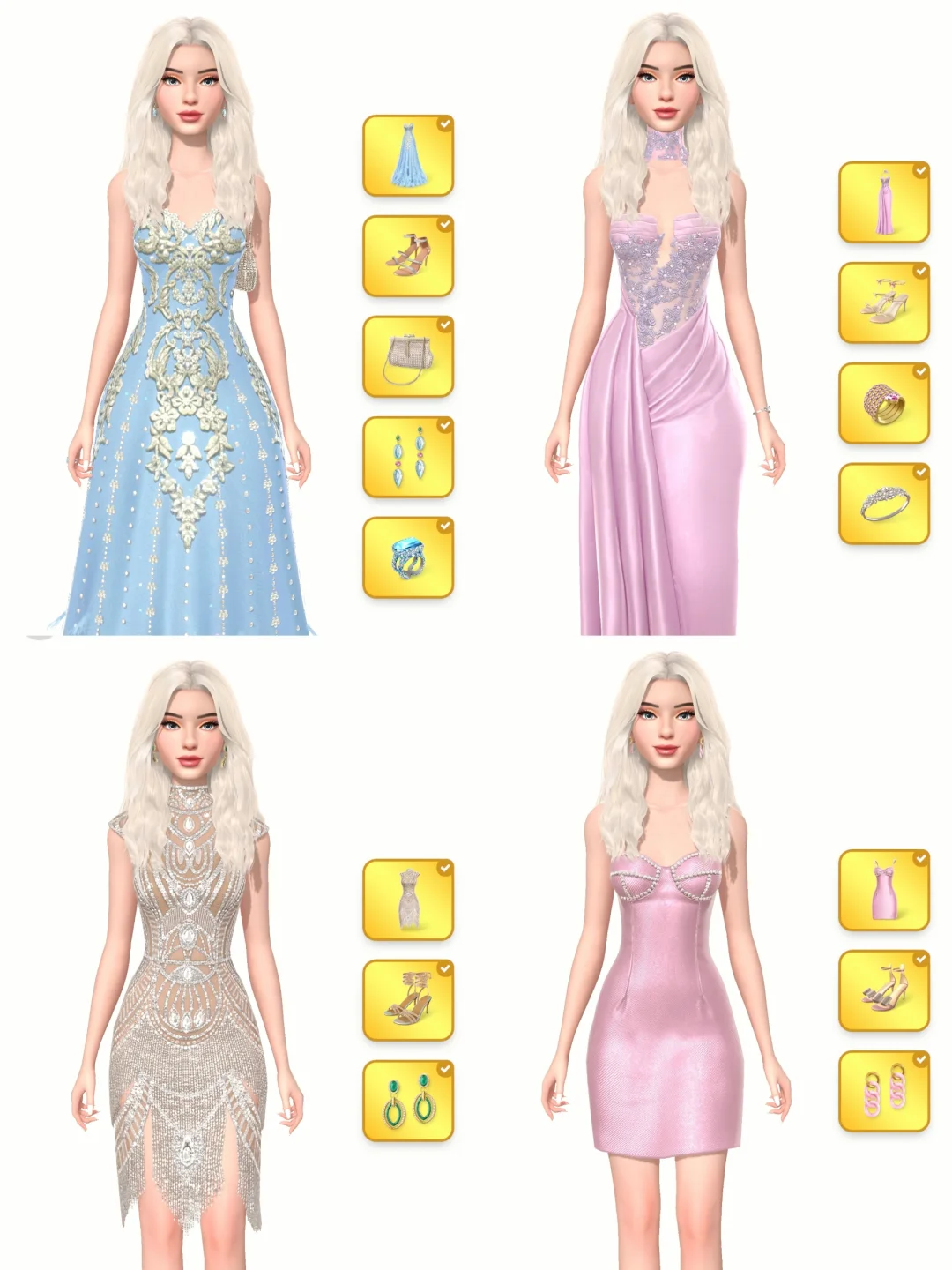 3D时尚换装游戏🎀衣服建模材质超丝滑