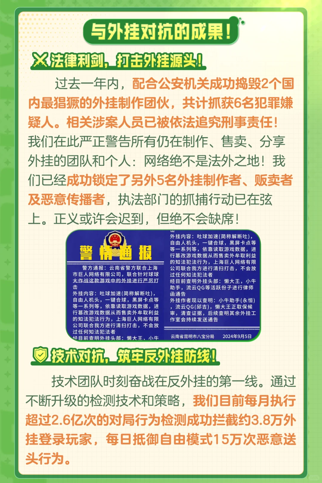 致全体球宝：共同守护绿色球球世界！