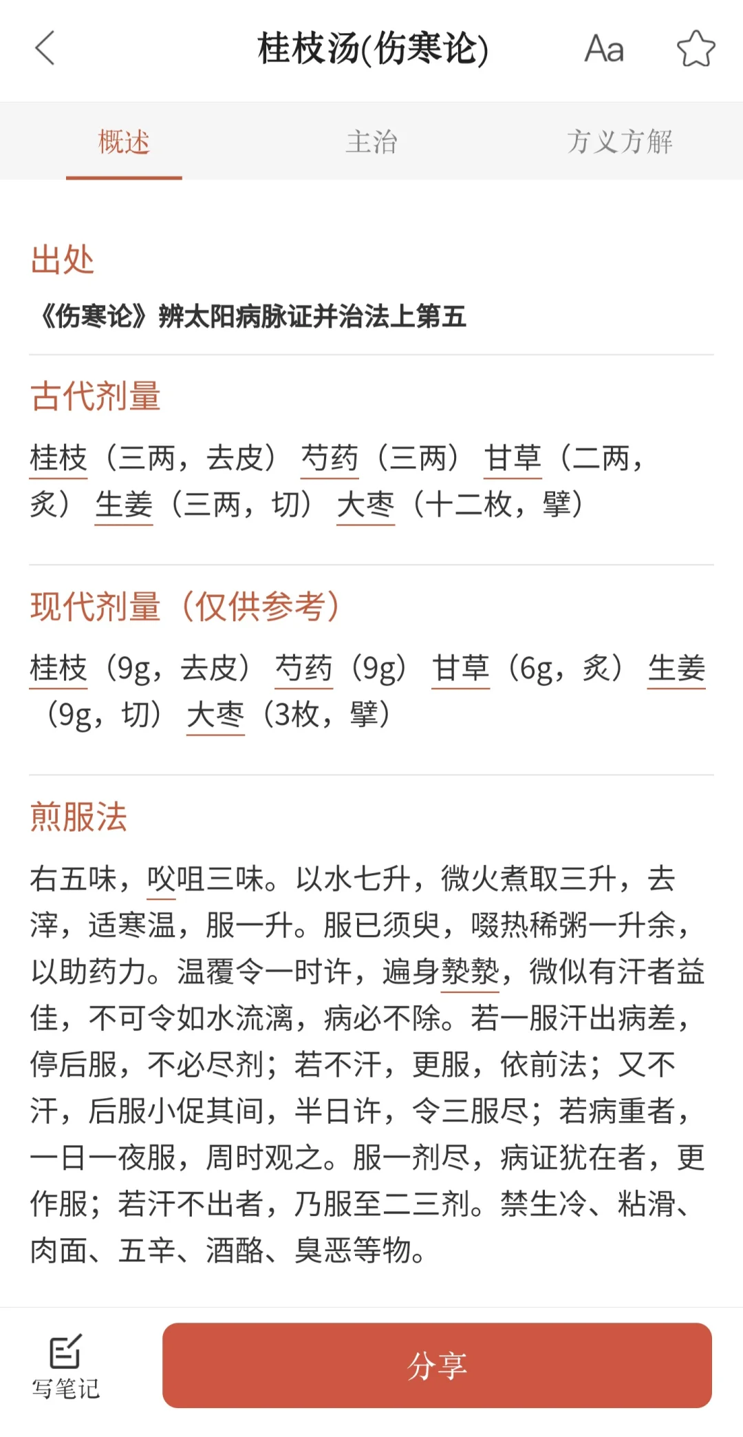 伤寒论条文、方剂查询安卓app