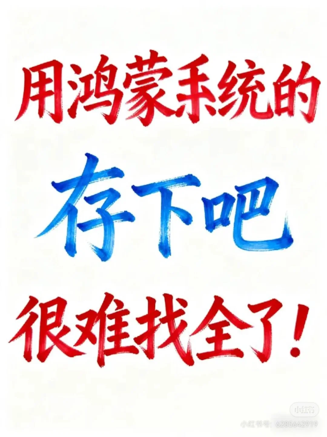 用鸿蒙系统的都存一下叭